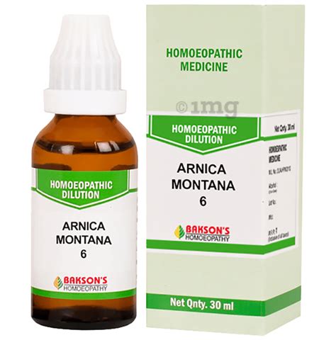 Bakson's Homeopathy Arnica Montana Dilution 6: Buy bottle of 30.0 ml ...