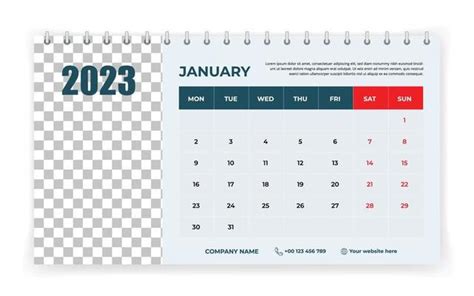 Desktop Calendar 2023 Vector Art, Icons, and Graphics for Free Download