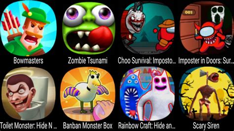 Bowmasters Zombie Tsunami Imposter In Doors Toilet Monster Banban