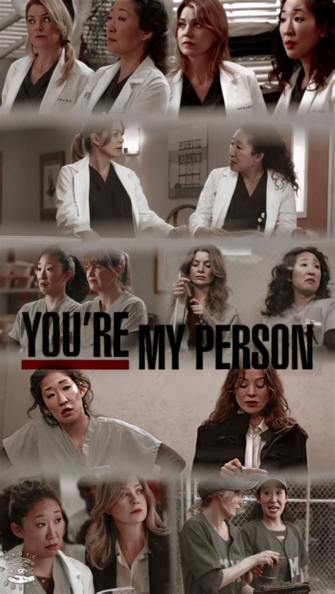 Lockscreen Meredith E Cristina Youre My Person Greya Anatomy Torres