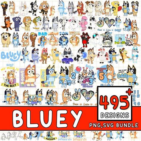 Files Mega Bundle Bluey Svg Cartoon Svg Bluey Svg Cartoon Etsy Sexiz Pix