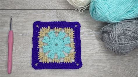 Kwadrat na szydełku Crochet square 405 CDA