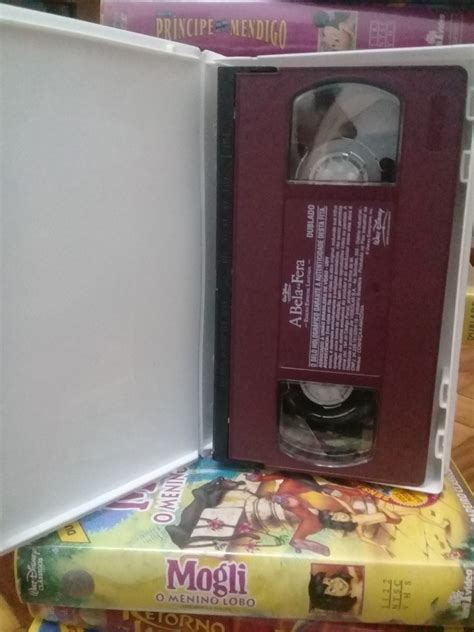 Fita Vhs Natal Encantado Da Bela E A Fera Estojo E Encarte R 19 90