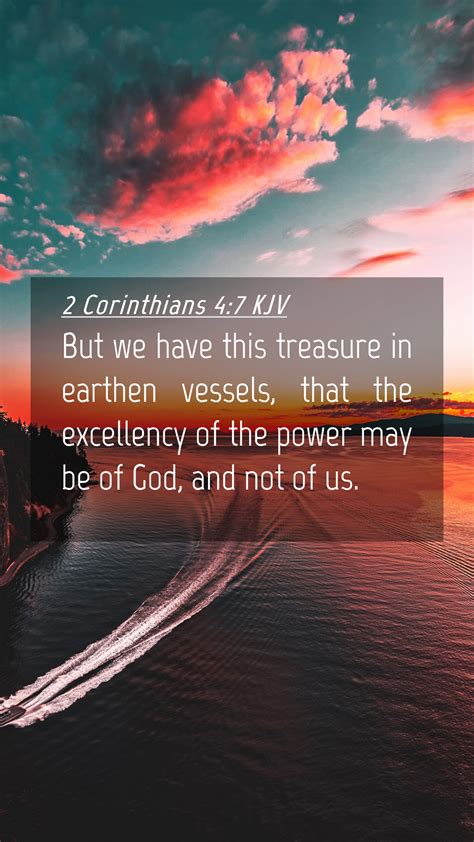 2 Corinthians 4:7 KJV Mobile Phone Wallpaper - But we have this treasure in earthen vessels,