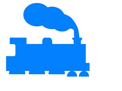 Blue Train Silhouette Clip Art at Clker.com - vector clip art online ...