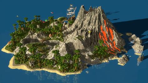 Volcanic Island PvP Map Minecraft Map