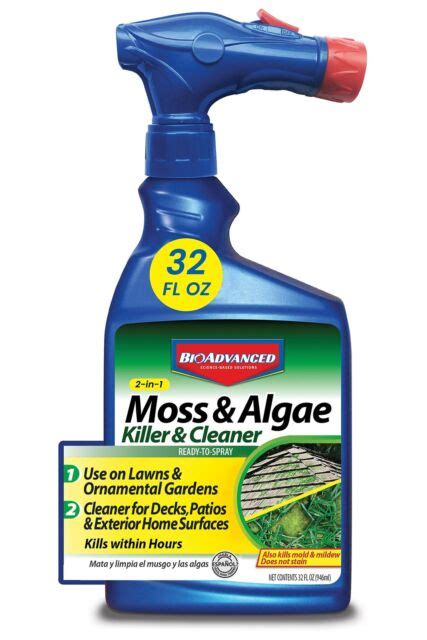 Bioadvanced 704710b Moss And Algae Killer Ready To Spray 32 Oz For Sale Online Ebay