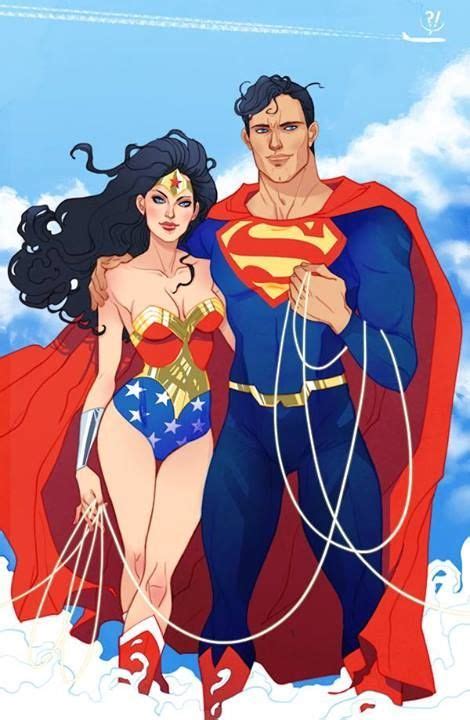 Wonder Woman And Superman By Marguerite Sauvage Christmas