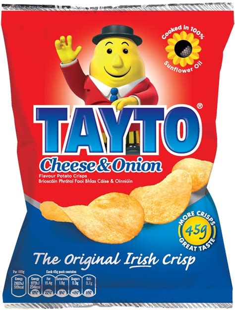 Tayto Cheese And Onion Crisps 37g At EIrish