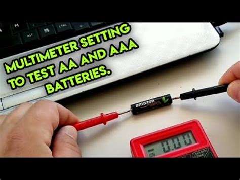 How To Test Aaa Batteries With A Multimeter Youtube