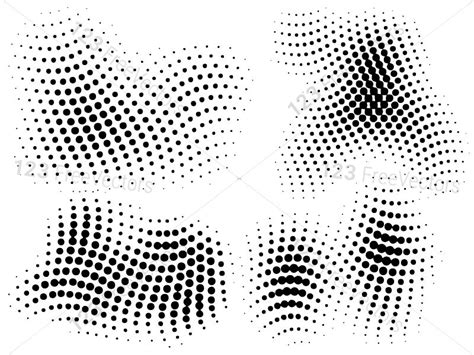 Halftone Circle Shape Pattern Vector and Photoshop Brush Pack-01 Photoshop Brushes, Mural ...