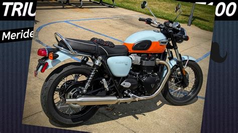 Meriden Blue Over Tangerine Triumph T100 Bonneville What A Beauty