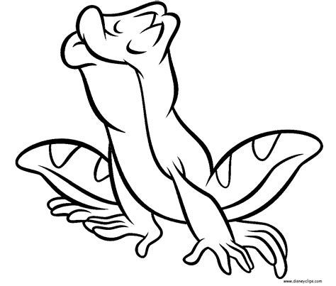 Naveen And Tiana As Frogs Coloring Page Free Printable Coloring Pages