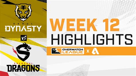 Seoul Dynasty Vs Shanghai Dragons Overwatch League Highlights