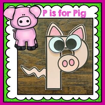 Letter P Craft Alphabet Craft Pp Is For Pig Pig Craft By KinderBeez