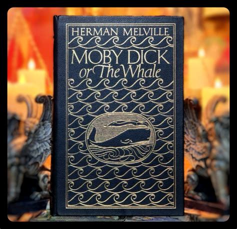 Moby Dick 22k Gold Gilt Special Edition Full Leather 600 Pages Rare