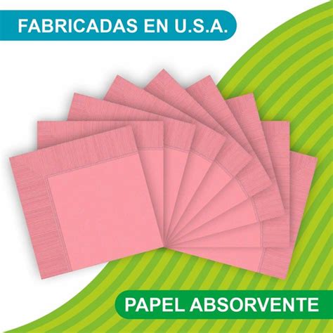 Servilleta Rosa Bebe Marca Amscan 150 Pzas MercadoLibre