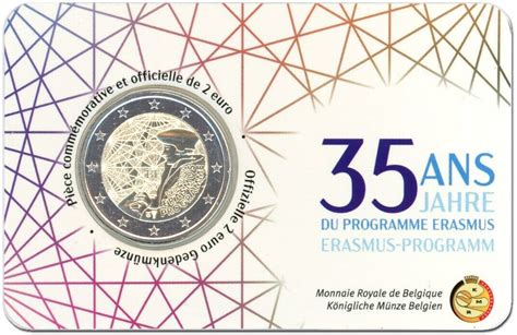 Belgium Euro Coin Years Of The Erasmus Programme In