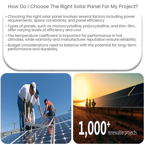 Cómo elijo el panel solar adecuado para mi proyecto