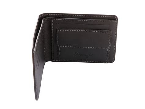 Leather coin wallet black by Danny P.