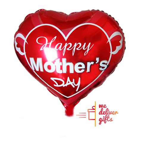 Heart Shaped Happy Mothers Day Balloon Wedeliverts