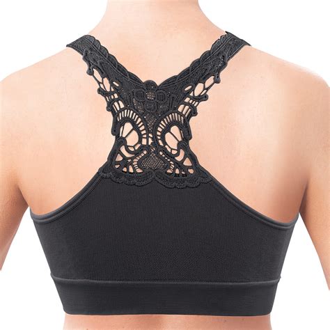 Seamless Lace Racerback Bra