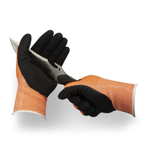 13G Hppe Textile Anti Cut Resistant Level 5 Work Gloves For