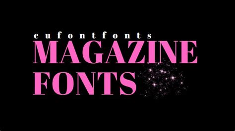 Magazine Fonts - 111 Free Fonts | Download Free Fonts for Desktop & Webfonts