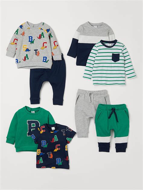 Buy Handm Kids 8 Piece Cotton Set Clothing Set For Unisex Kids 10894400