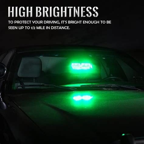 GREEN Emergency Hazard Warning Strobe Lights – Langlois Sound Performance Automotive Accessories