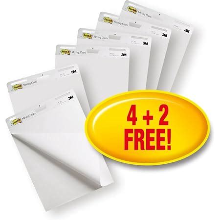 Post It Super Sticky Meeting Charts Value Pack Pads Sheets Per