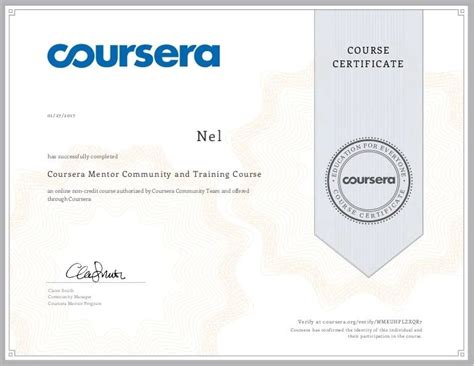 Coursera Certificate