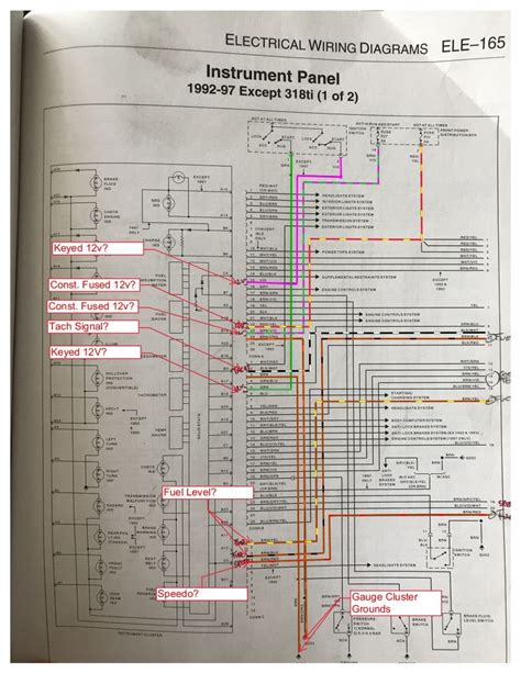 Bmw E30 Instrument Cluster Wiring Diagram