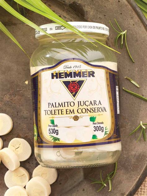 Palmito Juçara Tolete 530 Gramas Hemmer