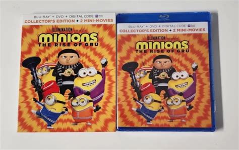 MINIONS THE RISE Of Gru Blu Ray Digital DVD Collector S Ed New