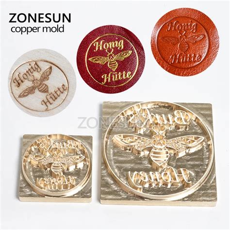 ZONESUN Personalisieren Sie Logo Metall Heißmessing Stempel Eisenform