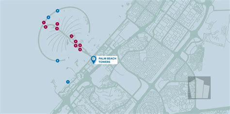 Palm Beach Towers at Palm Jumeirah- Location Map | My Dubai Properties