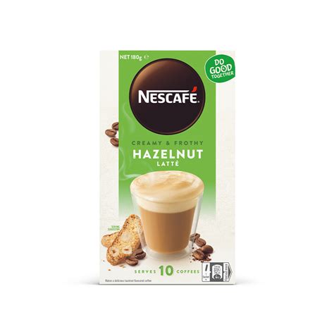 Nescaf Hazelnut Latte Sachets Nescaf Au