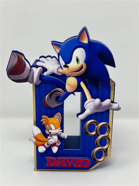 Sonic 3D Letter Sonic Centerpiece Sonic Letter Sonic 3D Number Sonic