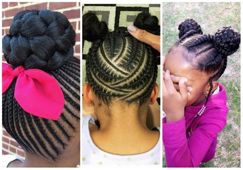 29 Braided Cornrows With Buns For Little Black Girls Afrocosmopolitan