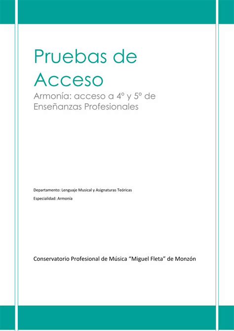 PDF Pruebas De Acceso Conservatoriodemonzon Es Acordes Mayores