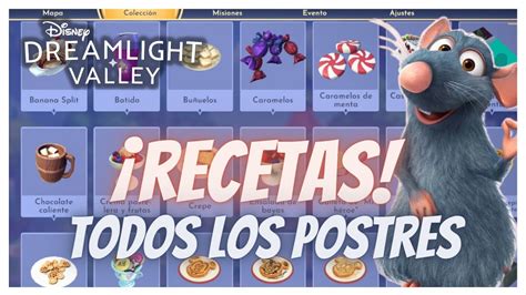 COMO HACER TODAS LAS RECETAS DISNEY DREAMLIGHT VALLEY POSTRES