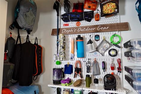 How To Renovate A Small Closet To Organize Camping Outdoor Equipment