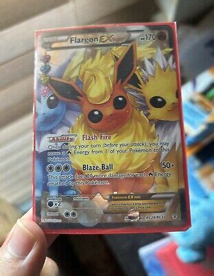 Flareon EX RC28 RC32 Generations Full Art Holo Pokemon Card EBay