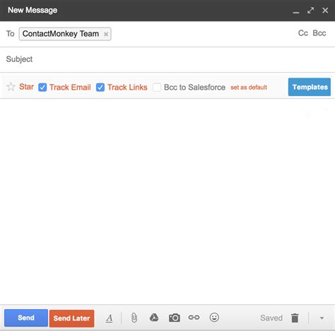 Gmail Create Email Template