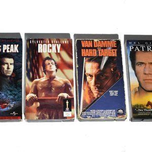 Rocky Media Dantes Peak Rocky Hard Target The Patriot Vhs Tapes