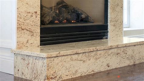 Ivory Brown Granite Fireplace Surround Marble