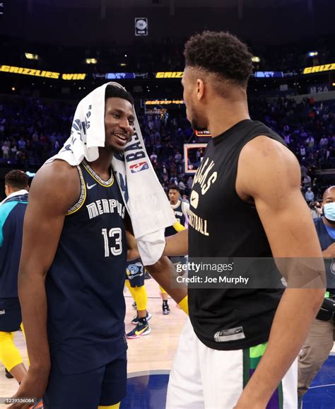 Giannis Antetokounmpo Of The Milwaukee Bucks And Jaren Jackson Jr News Photo Getty Images