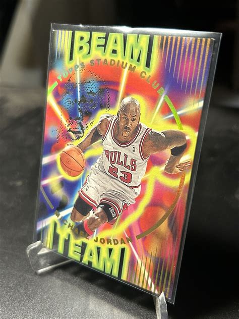 1995 96 Topps Stadium Club Michael Jordan Beam Team B14 Chicago Bulls