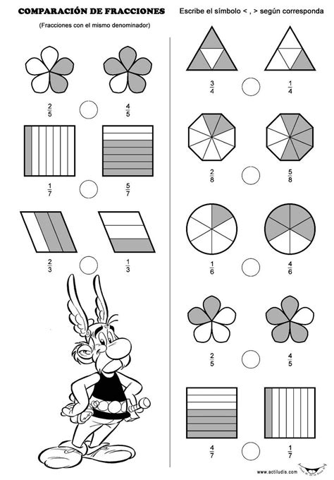 Comparación De Fracciones Actiludis